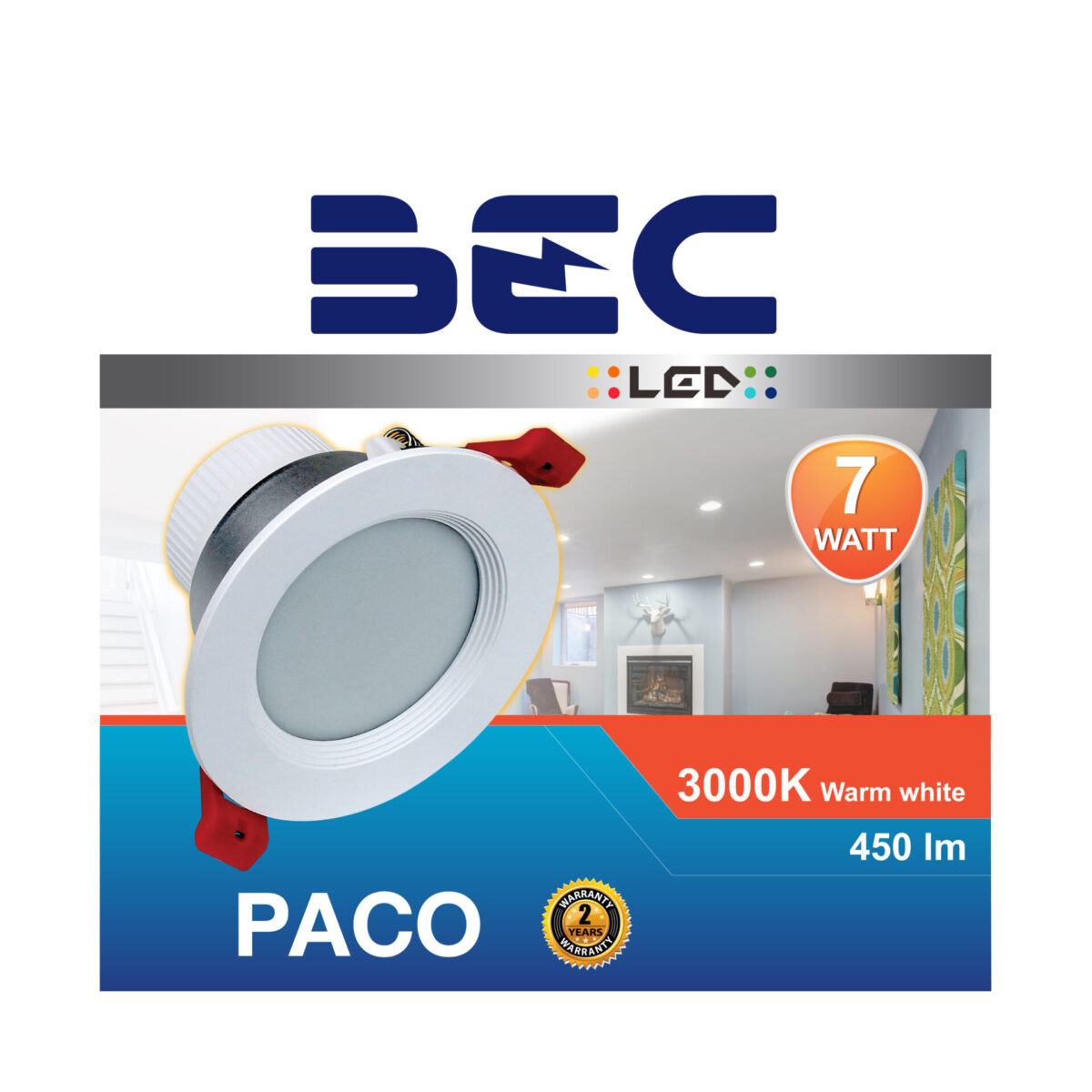 โคมไฟดาวน์ไลท์ LED รุ่น Paco