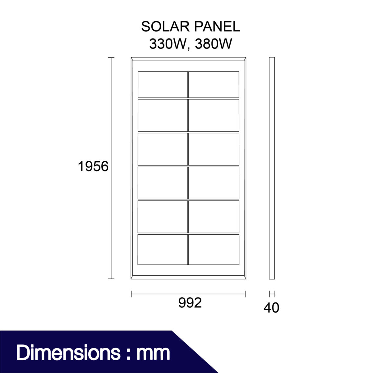 แผงโซลาร์เซลล์ รุ่น Solar Panel
